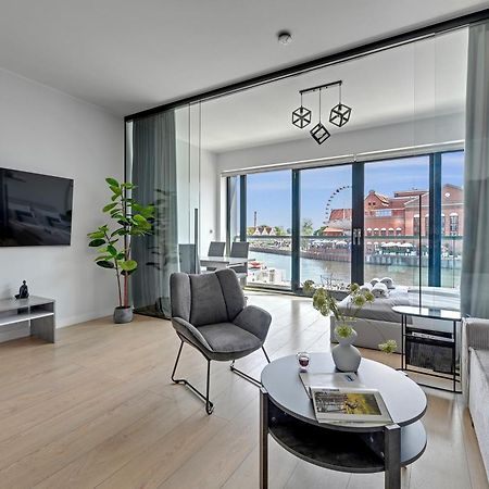 Symfonia Amazing River View Apartment By Downtown Apartments Gdańsk Kültér fotó