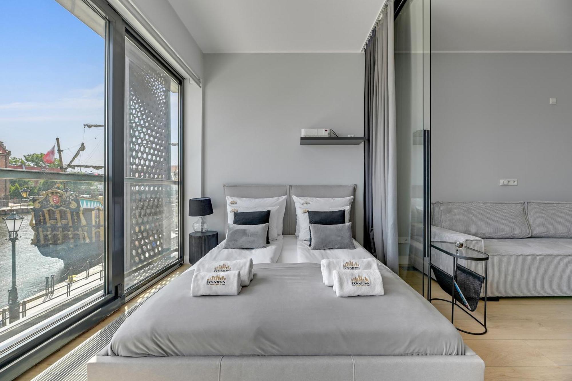 Symfonia Amazing River View Apartment By Downtown Apartments Gdańsk Kültér fotó